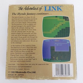 Zelda 2 Adventure of Link-Jeu Nintendo NES-Boite seule-European Version EEC Mini