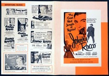 JOHNNY ROCCO 1958 Richard Eyer, Stephen McNally, Coleen Gray UK CAMPAIGN BOOK
