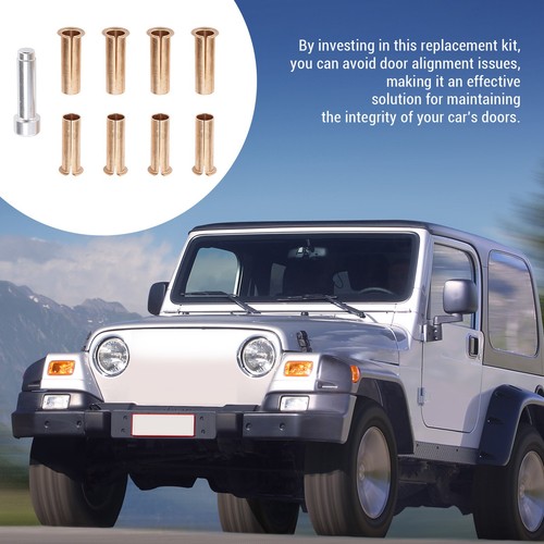 New Door Hinge Pin Liners Bushings Kit Metal For TJ YJ CJ LJ 1986-2006 - Picture 6 of 23