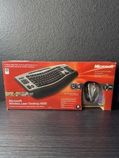 Microsoft Wireless Laser Desktop 6000 Keyboard And Mouse NOB
