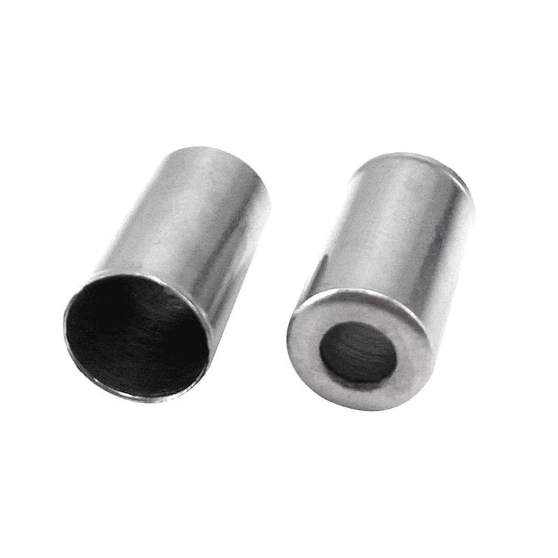 100x Tapas de extremo de cable de bicicleta Cubierta de palanca de cambios de freno Carcasa Férulas Aluminio plateado Foto 2 de 4