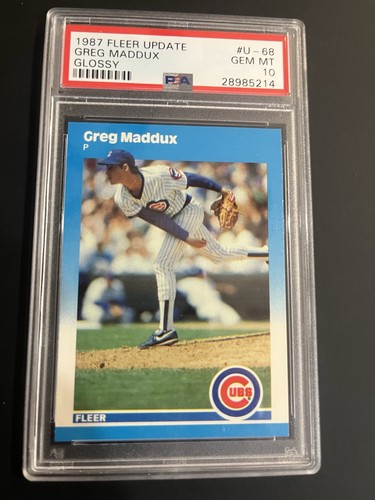 Greg Maddux #U-68 1987 Fleer Update Glossy card