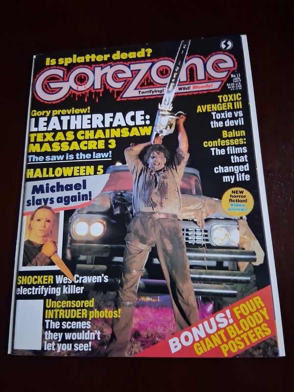 GOREZONE MAGAZINE No.11 January  1990 Starlog Communications Rare OOP