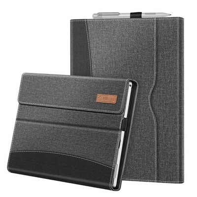 FINTIE Portfolio Case für Microsoft Surface Pro 7+/7/6/5/4/3, 12,3 Zoll grau 