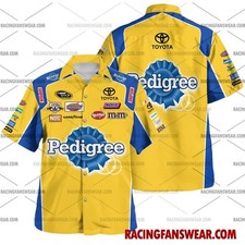 Kyle Busch Nascar Racing 2010s Uniform Apparel Clothes Hawaiian Shirts