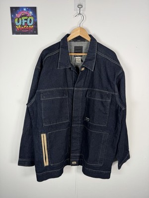 Sean John Denim Jeansjacke Blau Herren 2XL Navy Hip Hop Chore Vintage 90s Relaxed