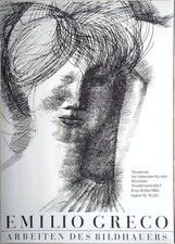 Poster Manifesto - Emilio Greco - Italia Arte Disegno Serigrafia - Monaco 1965