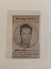 Hank Bauer Crushes Former Teammates A's 1960 Sporting News Baseball Panel