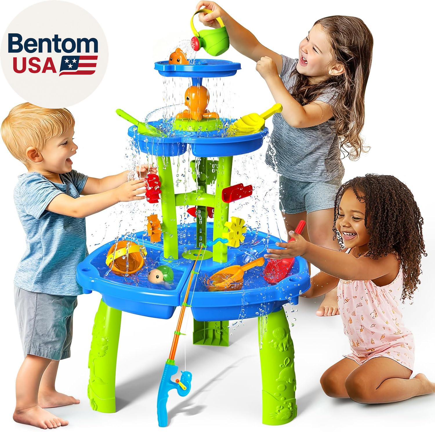 ™ Water Table for Toddlers 3-5 | Outdoor Toys Water Play Table, Magnetic Fishing