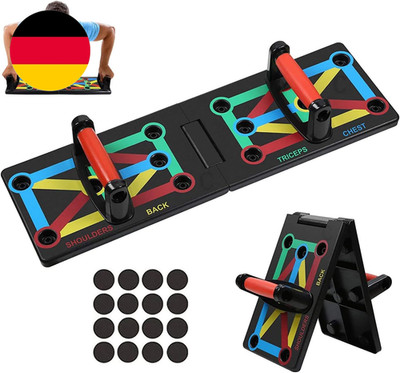Push-Up-Brett, 12-In-1 Faltbares Push-Up-Rack-Brett-Training-Fitness-System Work