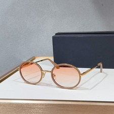 Bvlgari BV52341U Sunglasses Beige Oval Frame Pink Gradient Lens 55  23-145