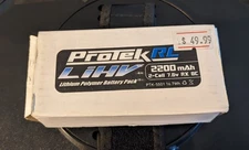 ProTek RC LiHV Lipo Battery 2200mah 2-cell RX BC PTK-5501 16.7Wh