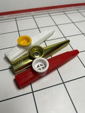 Vintage The Original American Kazoo Company Metal, Red Gold, Eden NY Lot of 3