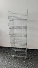 6 Stapelkörbe Turm auf Rollen Verkaufsständer Verkaufsschütte Rollständer
