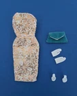 Vintage 1960s  Barbie Golden Girl Dress  Purse  Gloves And Shoes