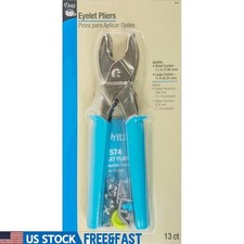 Eyelet Pliers Kit Includes 50 Small  6 Large Eyelets Sewing Craft Projects New