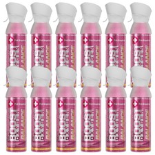Boost Oxygen Natural 5 Liter Pure Oxygen Canister, Pink Grapefruit 12 Pack 