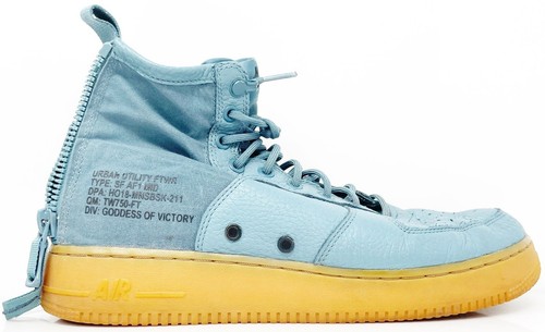Size 9 - Nike Air Force 1 SF Mid Obsidian Metallic Gold | eBay display picture 1