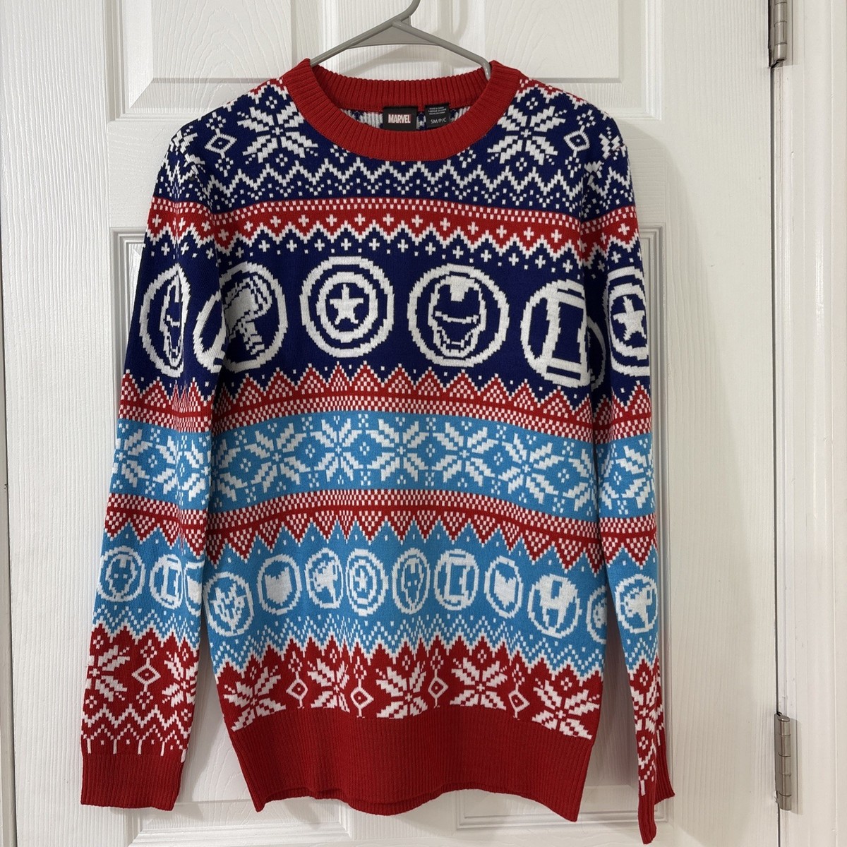 Marvel Avengers Ugly Christmas Sweater Small Men