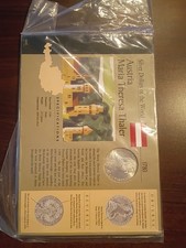 MARIA THERESA 1780 TALER UNICIRCULATED W/INFO CARD And Certificate Of Authentici