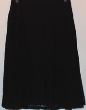 Nine & Co. by Nine West Black Sheer Women's Skirt Size 4 New With Tags
