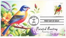 AO-4885-2, 2014, Songbirds, First Day Cover, Add-on Cachet, Standard Postmark, P