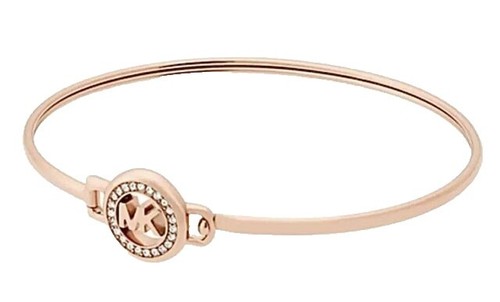 激安価格! Michael Kors Heather Crystal Pave Bracelet MK7074 Michael Kors Women MK7074 Rose Gold-Tone Heather Crystal