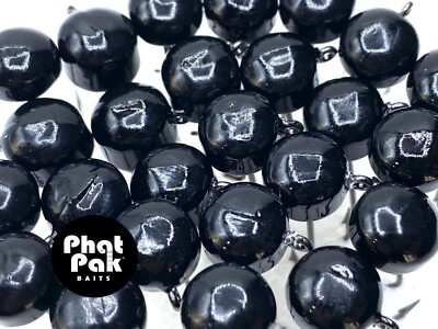 10 Toadstool Ned Rig Jig Heads Shroomz Style VMC Owner Black Nickel Fishing Hook