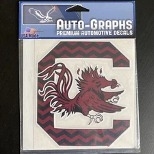 Auto Graphs Premium Automotive Univ South Carolina Gamecocks Big C Car Decal 5x5