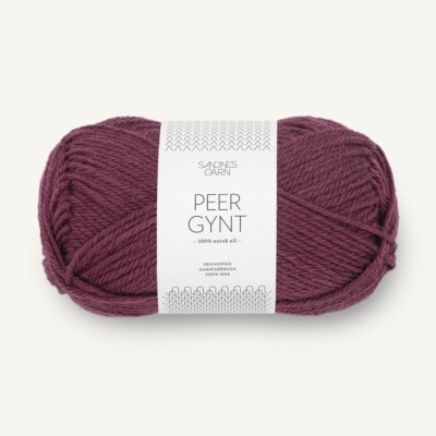 PEER GYNT von SANDNES GARN - VINRØD (4363) - 50 g / ca. 91 m Wolle
