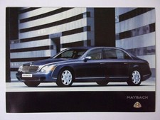 MAYBACH 57 & 62 LIMOUSINE orig 2002 2003 UK Mkt Promotional Sales Card Brochure