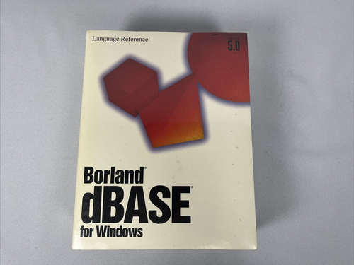 New Sealed - Borland dBASE for Windows Version 5.0