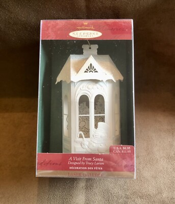 2000 Hallmark Ornament Laser Gallery A Visit From Santa by Tracy Larsen 