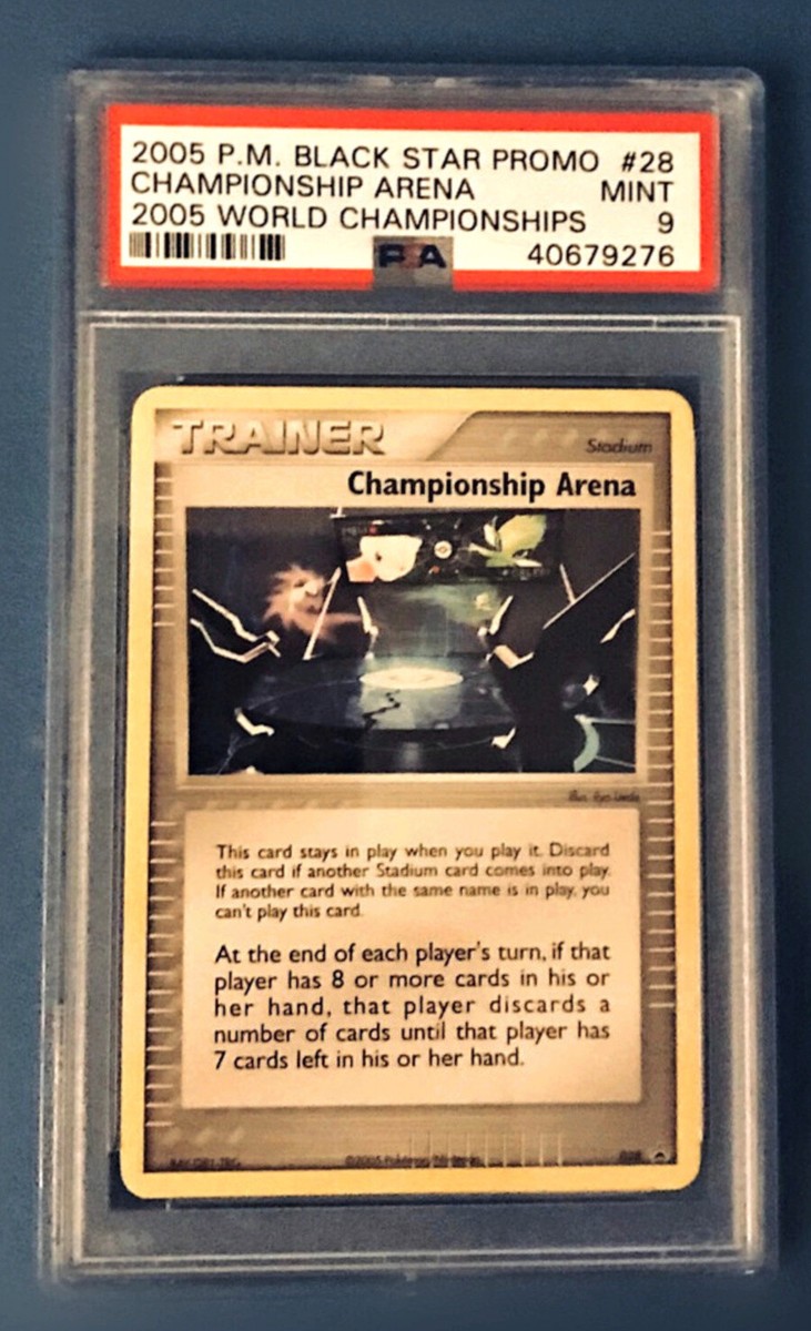 Pokemon 2005 Championship Arena Psa 9 Trophy Card 2005 World