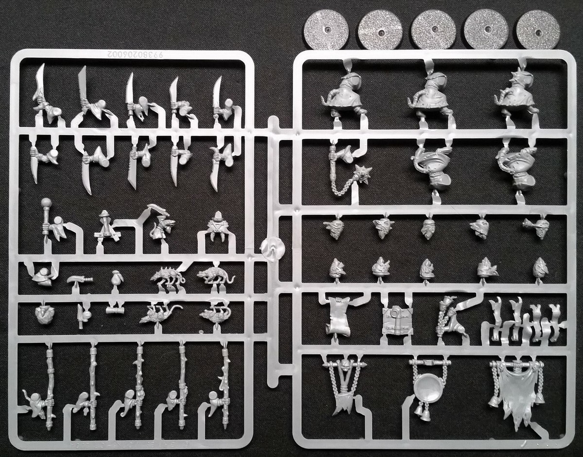 5 Plague Monks Skaven Clan Pestilens Warhammer Age of Sigmar AoS