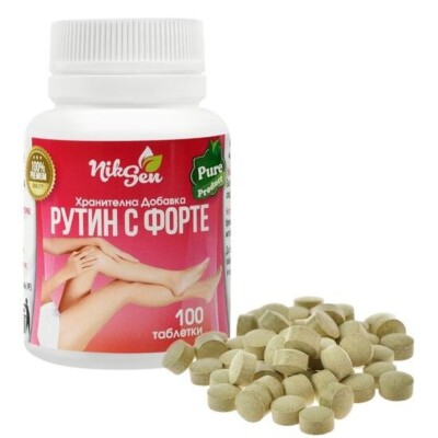 Niksen RUTIN C - FORTE, Rutin 50mg Vitamin C 50mg * 100 tablets, bioflavonoid