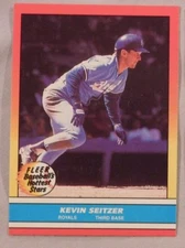  (2)  1988 Fleer Revco Baseball's Hottest Stars Kevin Seitzer Royals  