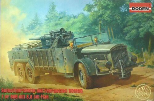 Roden 1/72 (20mm) VOMAG 7 OR 660 with 88mm Flak36 Self Propelled Gun - 第 1/1 張圖片