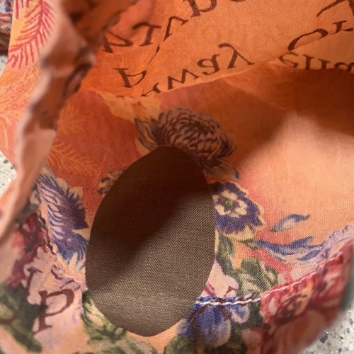Tianello Womens Boho Floral & Script Print Button Up Sheer Shirt Blouse Size L - Picture 10 of 10