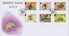 Unaddressed Jersey First Day Cover FDC 2008 Nature-Insects II Set