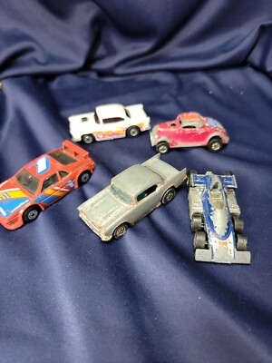 Vintage Lot of 5 Random Die Cast Cars Woodstock Snoopy Ice Cream