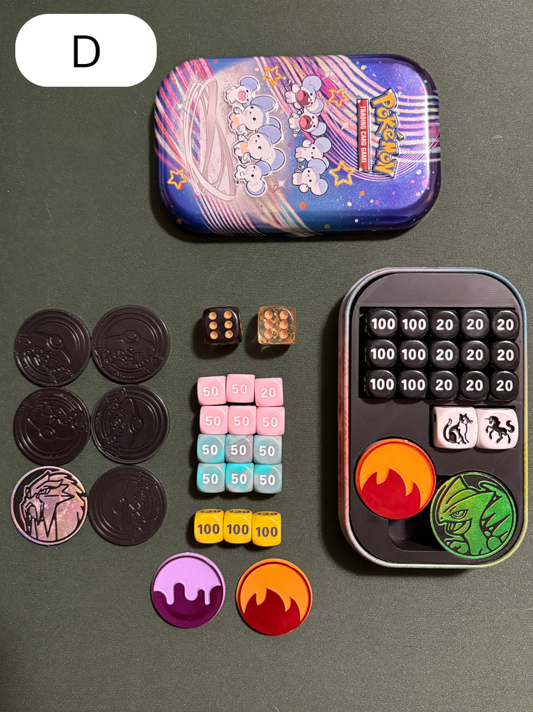 Pokemon Cards Tin Pokmon Mini Tin Insert - Holds Dice, Coins, VStar Tokens & Collectibles (Custom TCG Organizer) Pokemon Mini Tin Organizer Pokemon Cards Tin Pokmon Mini Tin Insert - Holds Dice, Coins, VStar Tokens & Collectibles (Custom TCG Organizer) Pokemon Mini Tin Organizer