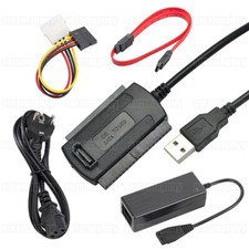 Adapter USB 3.0 auf SATA IDE 2.5" 3.5" HDD SSD Festplatte CD DVD ROM + Netzteil