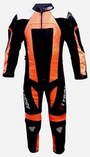 Tuta Mini Moto intera Bambino Pelle e Tessuto Con Protezioni 3 4 5 6 7 8 9 10-11