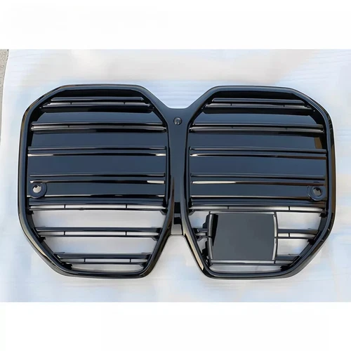 Fits for 2022-2024 BMW G26 I4 Dual Line Gloss Black Front Kidney Grill Grille - Imagen 3 de 4