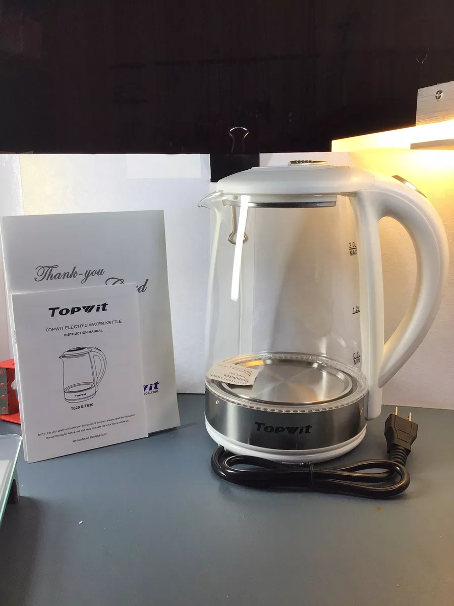 TOPWIT Electric Water Kettle 2L/1000W #842. VERY NICE