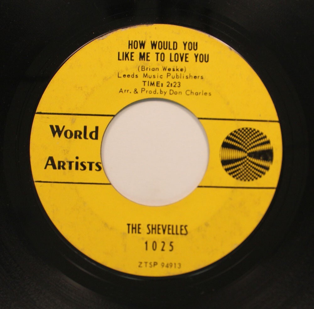 The Shevelles - 45 - I Could Conquer The World / How Would You