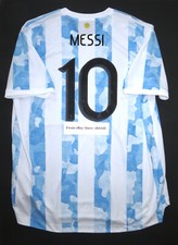 2021-2022 Adidas Argentina Messi Authentic Heat.Rdy Jersey Shirt Copa America