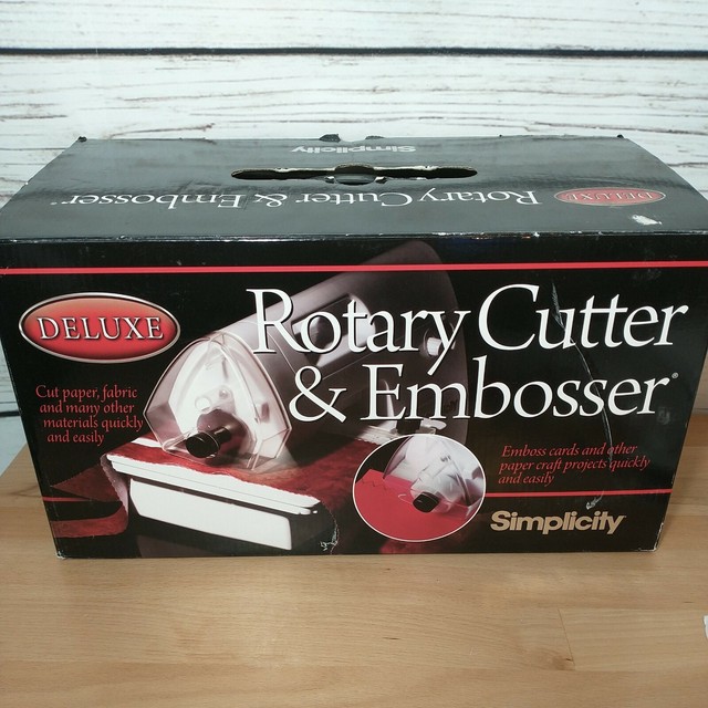 Simplicity Deluxe Rotary Cutter and Embosser 881711 for sale online eBay