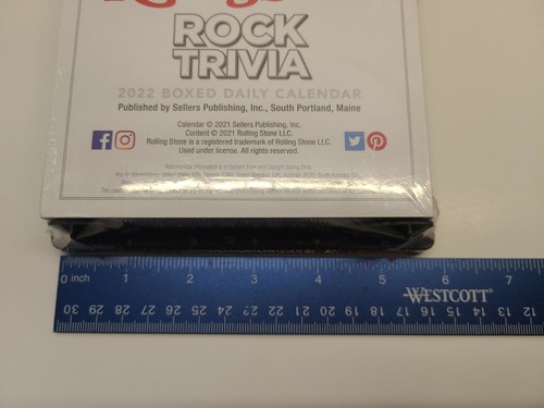 NIP Rolling Stone Daily Desktop Calendar Junk Journal Crafts Emphera 2022 - Picture 5 of 7
